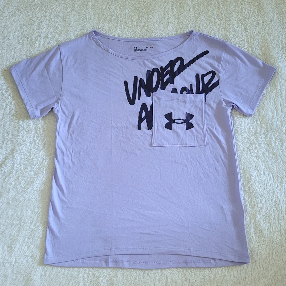 Under Armour Oversized Lavender Graphic Tee👕 - NWT - Picture 9 of 12